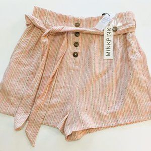 MINK PINK NEW WITH TAGS  REMI PAPERBAG SHORTS